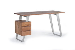 Giner Y Colomer Escritorio Madera de Mango y Metal Natural con Montaje